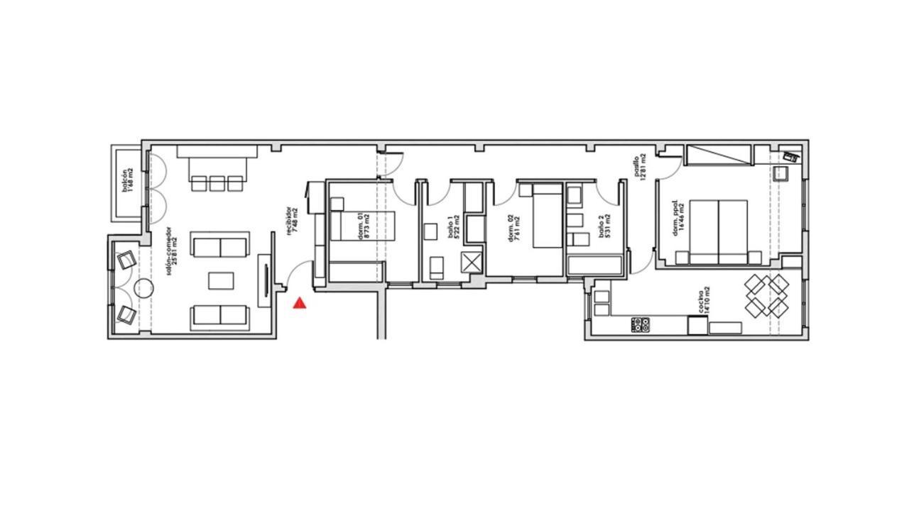 Apartment Near The Marina, Valencia Eksteriør billede